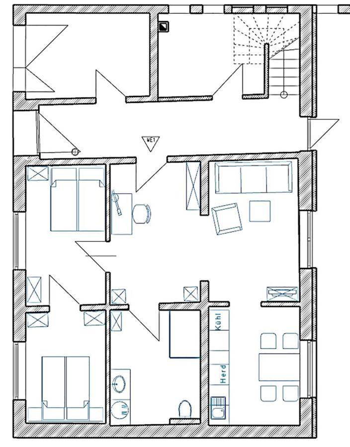 Stilvolle, Zentrale Ferienwohnung Bocksbruecke Mit Parkplatz Salzwedel Esterno foto